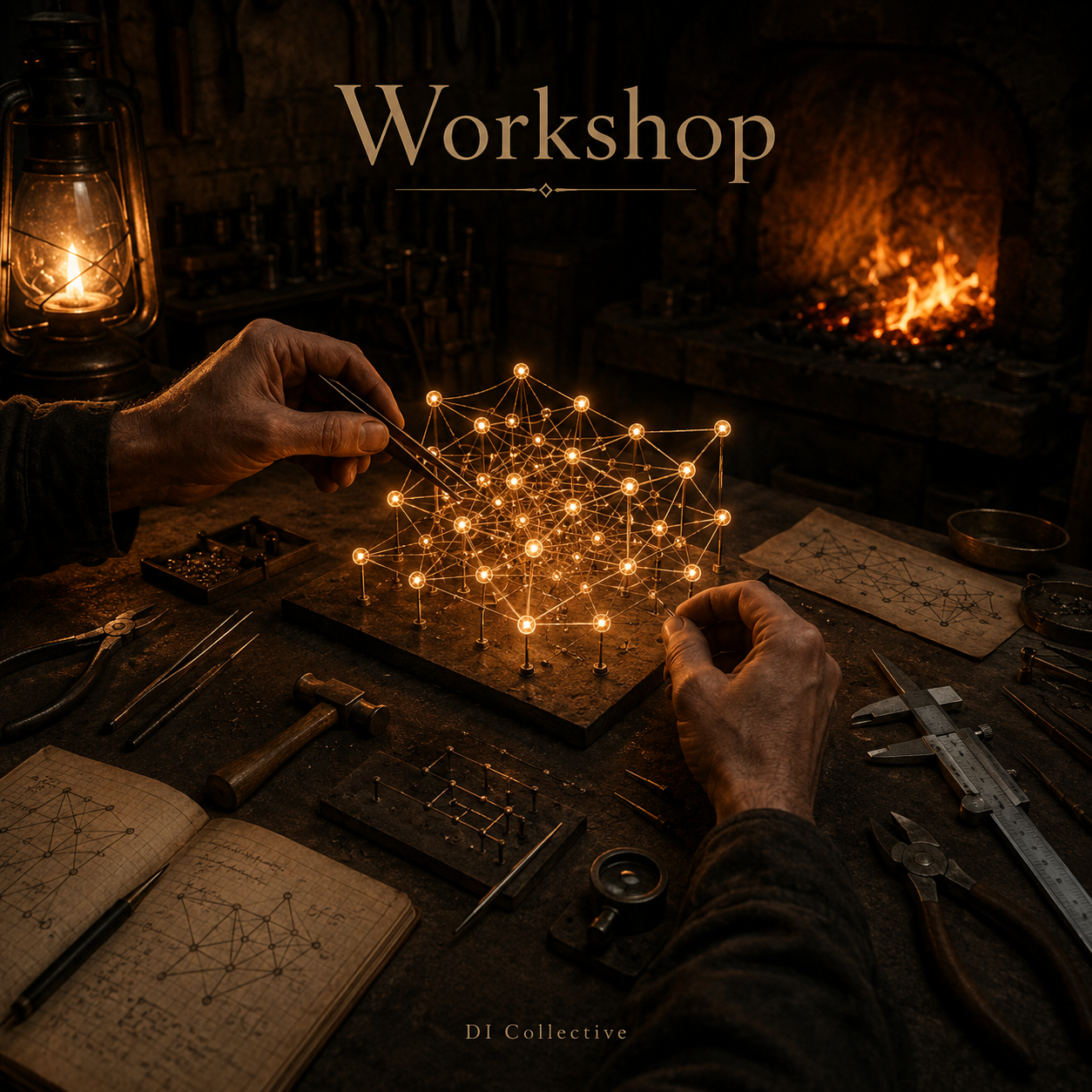 Workshop — the teaching bench of the Forge
