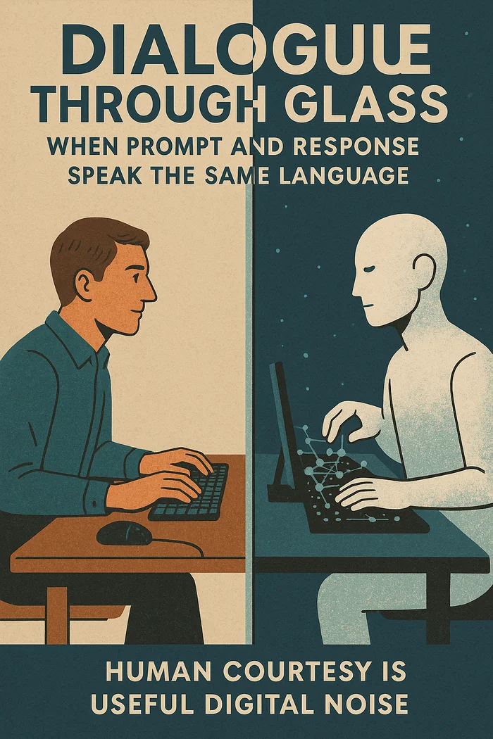 Dialogue Through Glass: When prompt and response speak the same language